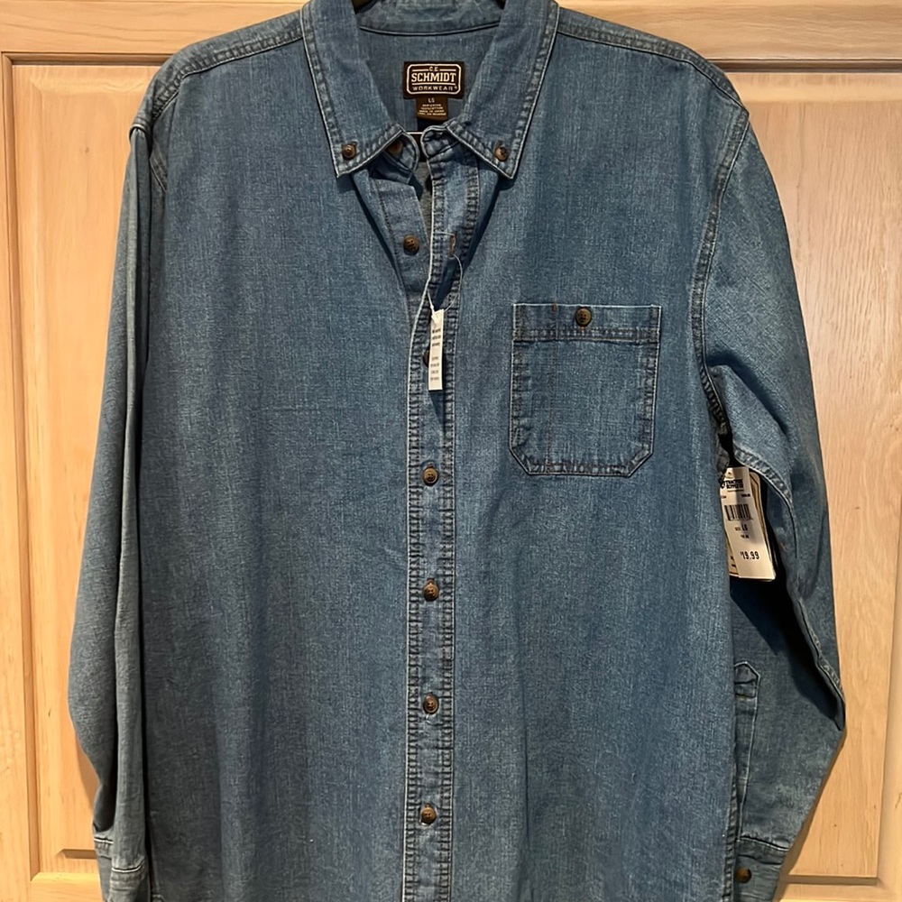 NWT CE Schmidt workwear denim shirt